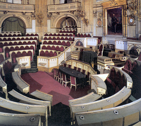 aula del primo parlamento regno d'italia torino