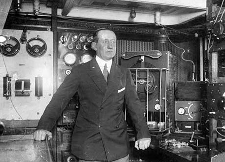 Guglielmo Marconi - Cabina radio nave Elettra